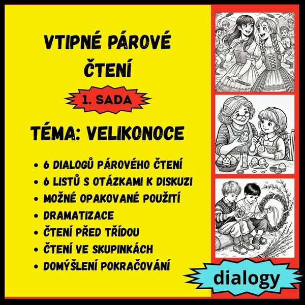 VELIKONOCE - vtipné párové čtení, dramatizace, diskuze