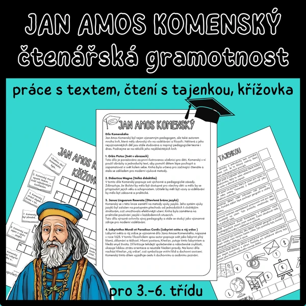 Jan Amos Komenský - čtenářská gramotnost