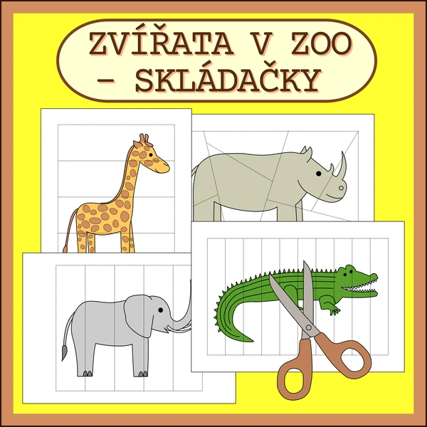 ZVÍŘATA V ZOO - SKLÁDAČKY