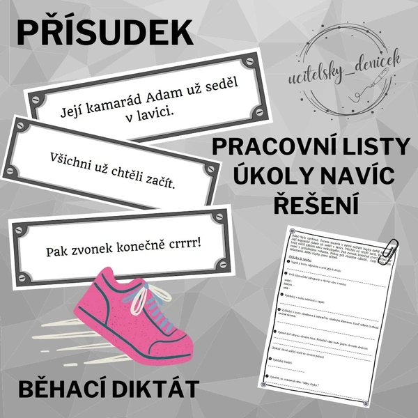 Přísudek - běhací diktát