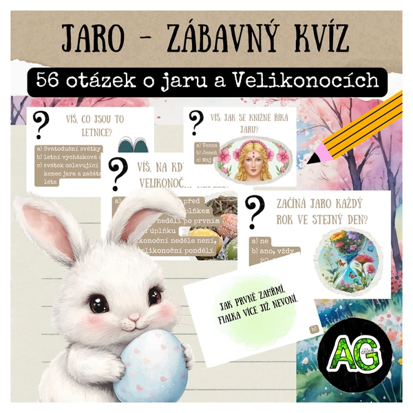 JARO - ZÁBAVNÝ VĚDOMOSTNÍ KVÍZ - 56 OTÁZEK