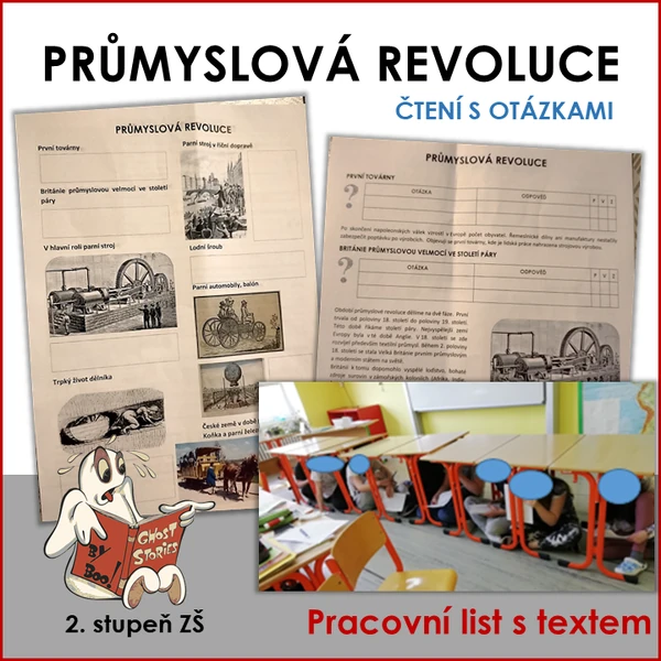 Průmyslová revoluce - čtení s otázkami