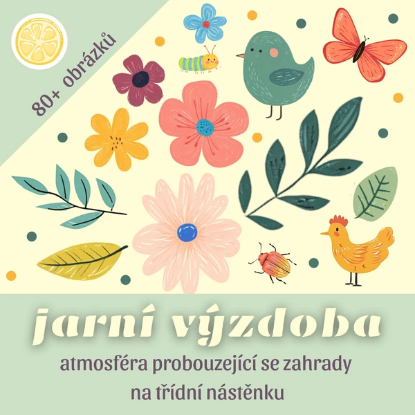 JARNÍ VÝZDOBA NA NÁSTĚNKU