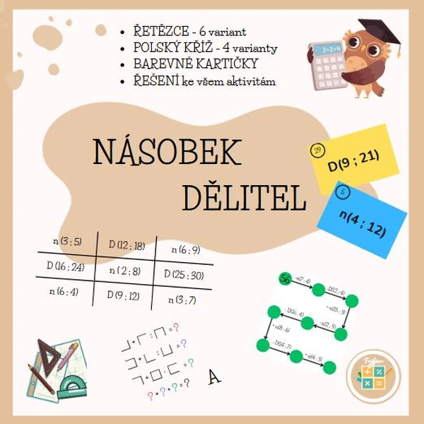 Nejmenší společný násobek, největší společný dělitel