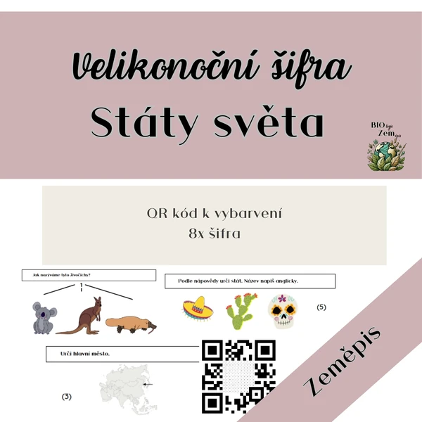 Státy světa - velikonoční šifra