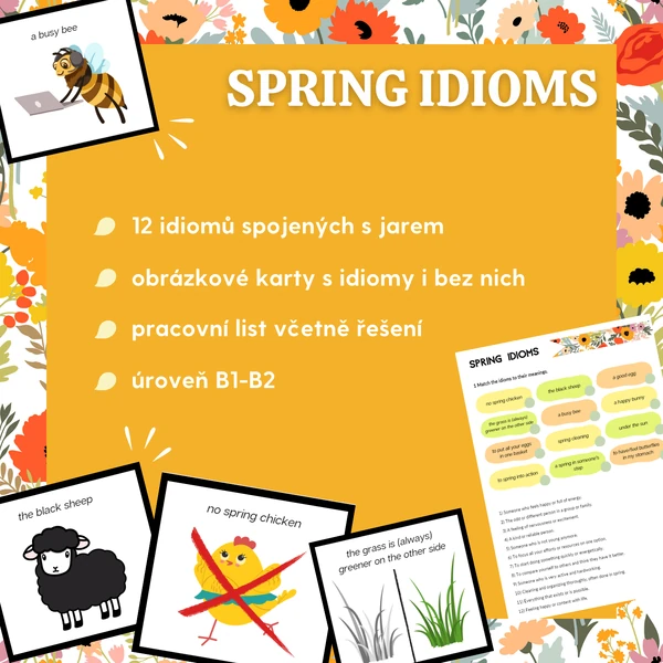 Spring idioms / Idiomy s jarní tematikou