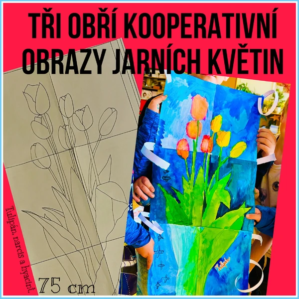 Jarní květiny - 3 kooperativní obrazy za cenu 1🌸 
