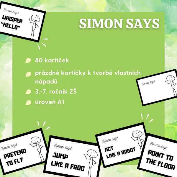 Simon says / Zábavná uvolňující aktivita