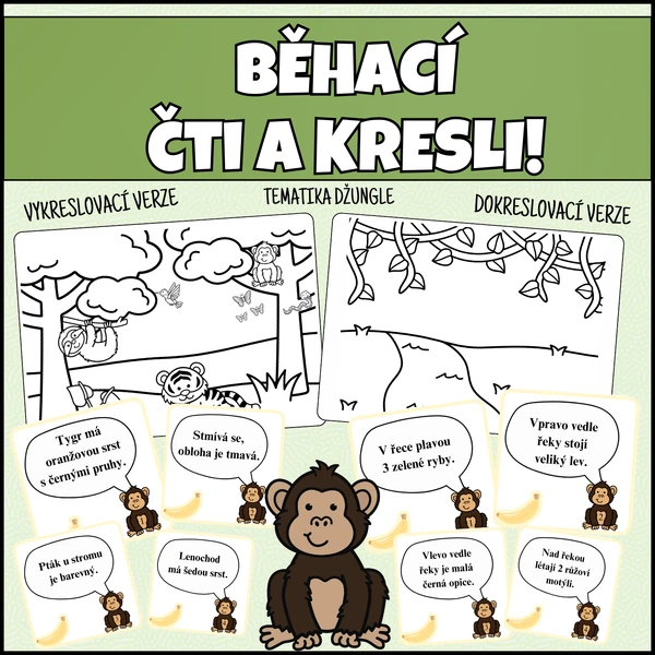 BĚHACÍ ČTI A KRESLI