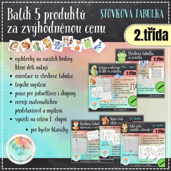 Balík 5 produktů za zvýhodněnou cenu - STOVKOVÁ TABULKA