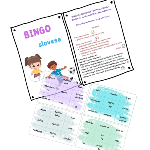 BINGO slovesa