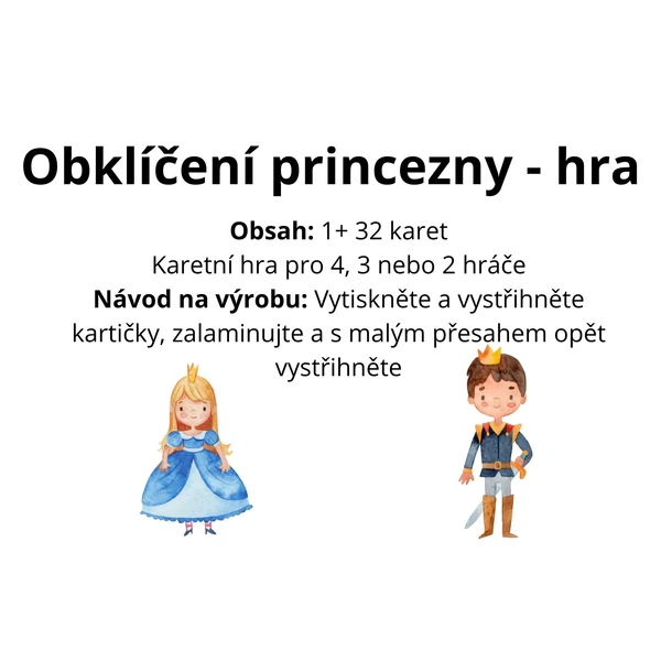 Obklíčení princezny - karetní hra