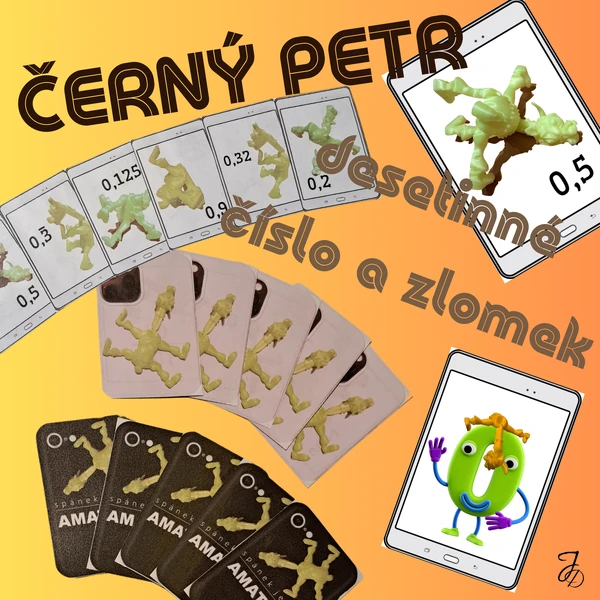 ČERNÝ PETR - DESETINNÉ ČÍSLO A ZLOMEK