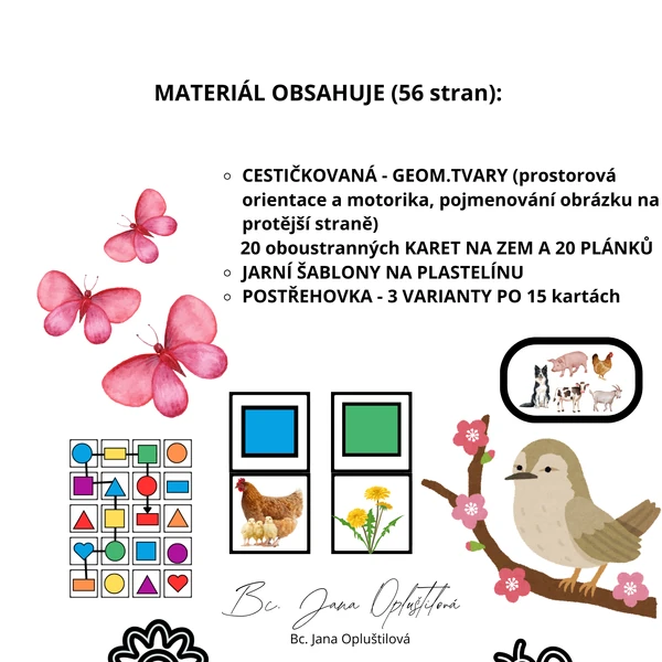 Jarní aktivity pro děti - barvy, tvary, pohyb a postřeh