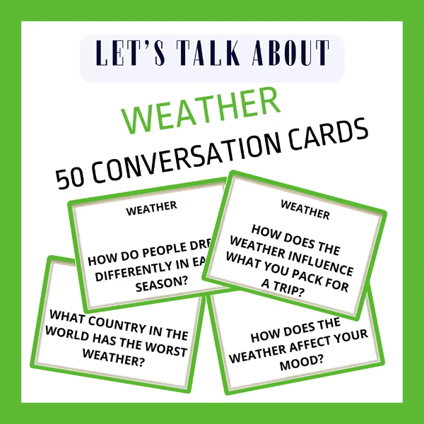 WEATHER - CONVERSATION CARDS