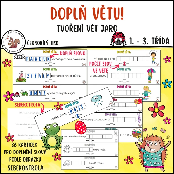 Doplň větu - jaro