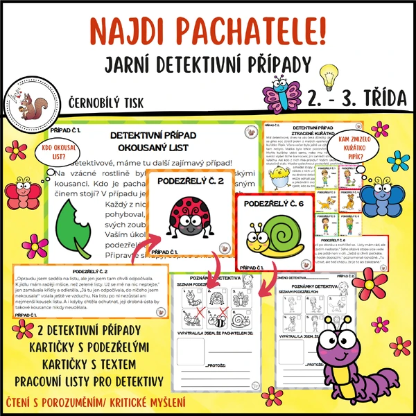 Najdi pachetele - detektivní případy jaro
