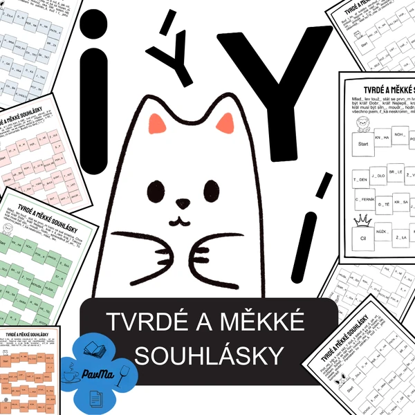 ČEŠTINA: Trénujeme tvrdé a měkké souhlásky - Cesta zvířátek