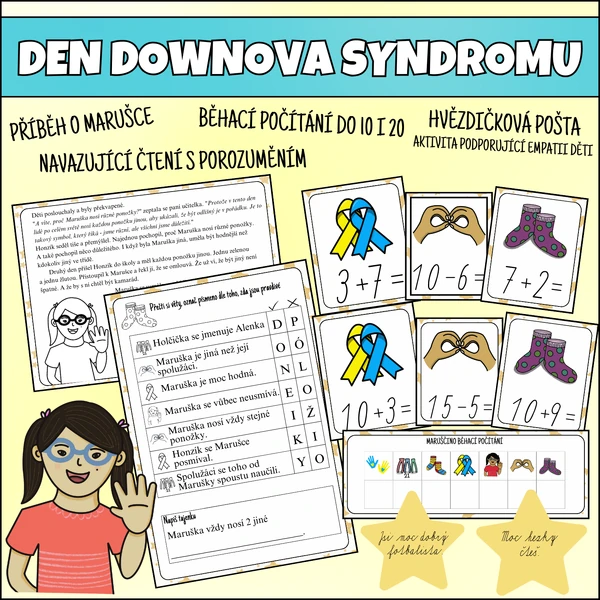 DEN DOWNOVA SYNDROMU - čtení, počítání, rozvoj sociálního cítění