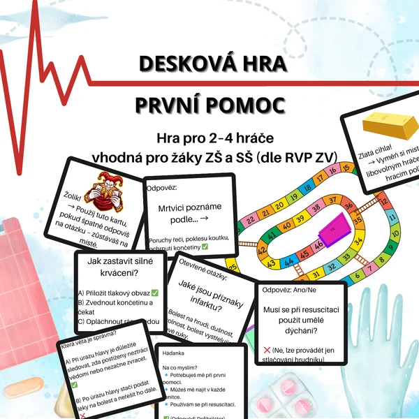 Desková hra - PRVNÍ POMOC