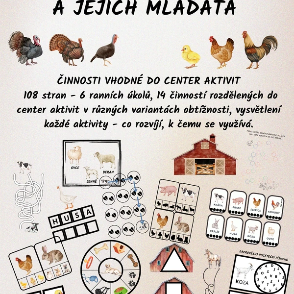 Domácí zvířata a jejich mláďata