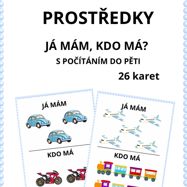 Dopravní prostředky - Já mám, kdo má?