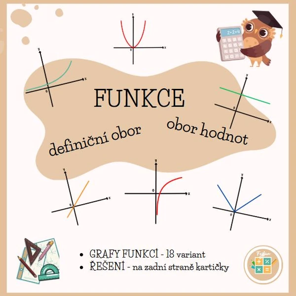 FUNKCE - definiční obor a obor hodnot