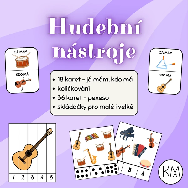 HUDEBNÍ NÁSTROJE - SOUBOR AKTIVIT