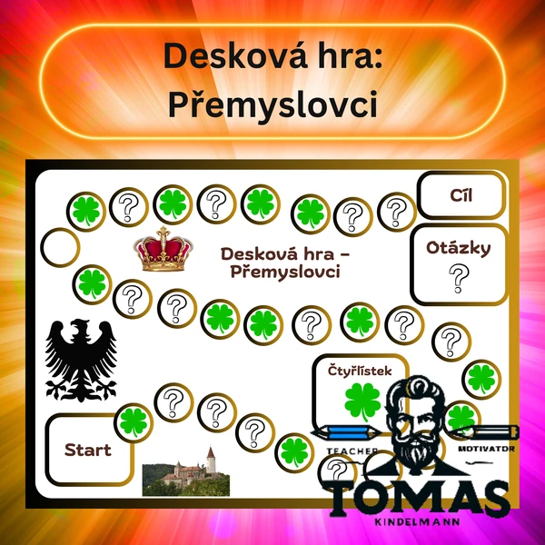 Desková hra - Přemyslovci s QR kódy