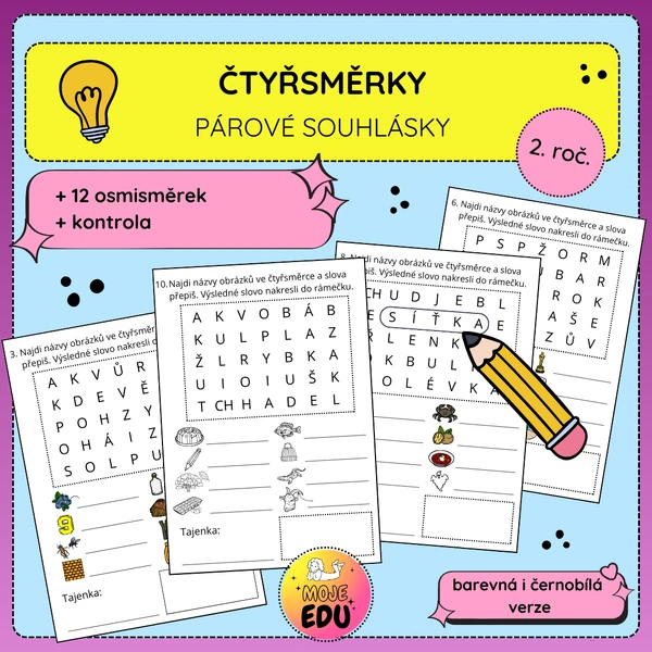 Čtyřsměrky - párové souhlásky