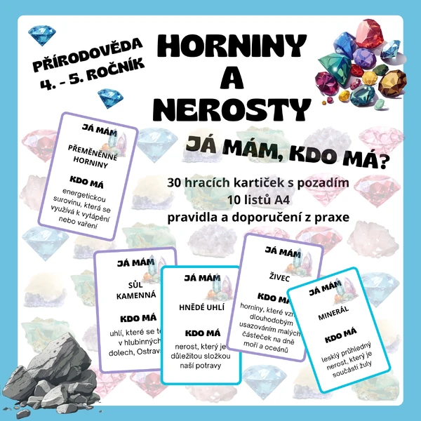Já mám, kdo má - Horniny a nerosty