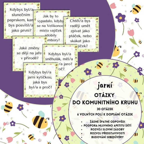 Otázky do komunitního kruhu - jaro