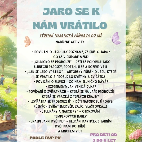 Jaro se k nám vrátilo