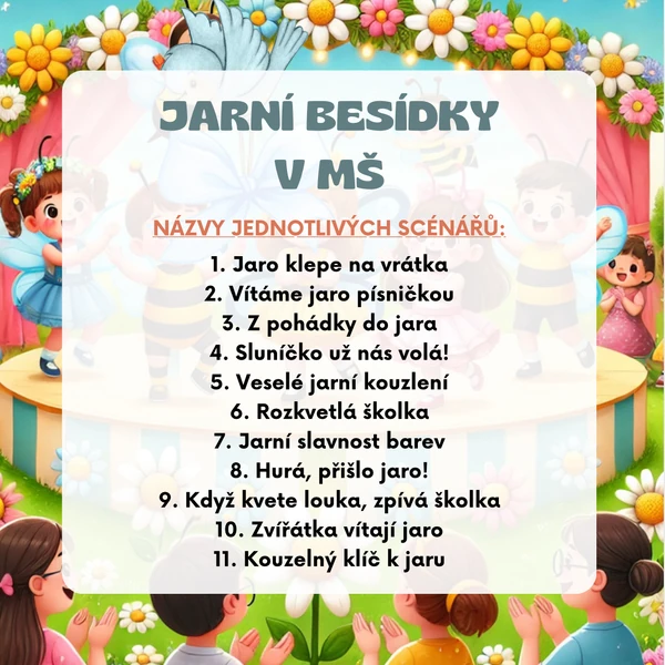 Jarní besídky do mateřské školy 