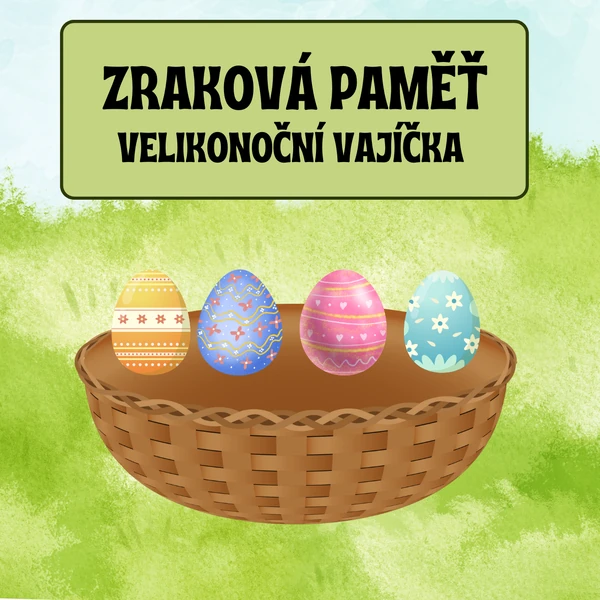 Zraková paměť - Velikonoce, vajíčka