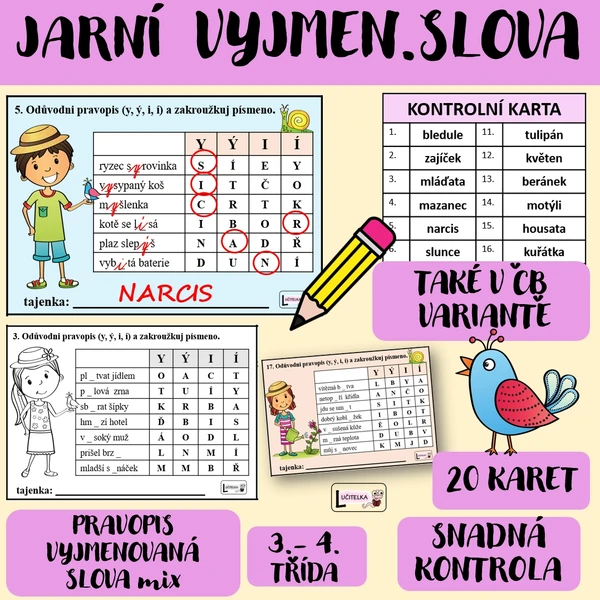 Jarní vyjmenovaná slova 