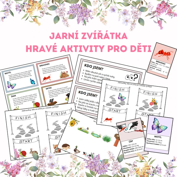 Jarní zvířátka: Hravé aktivity pro děti (Jaro)
