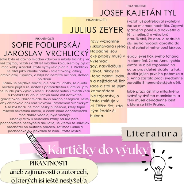 PIKANTNOSTI, aneb oživ hodiny literatury!