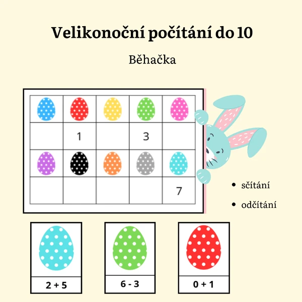 Velikonoční počítání do 10 
