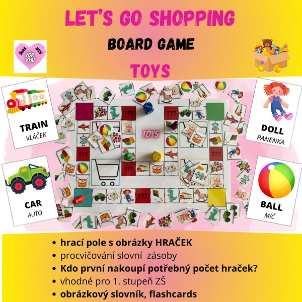 Let´s go shopping - TOYS - board game