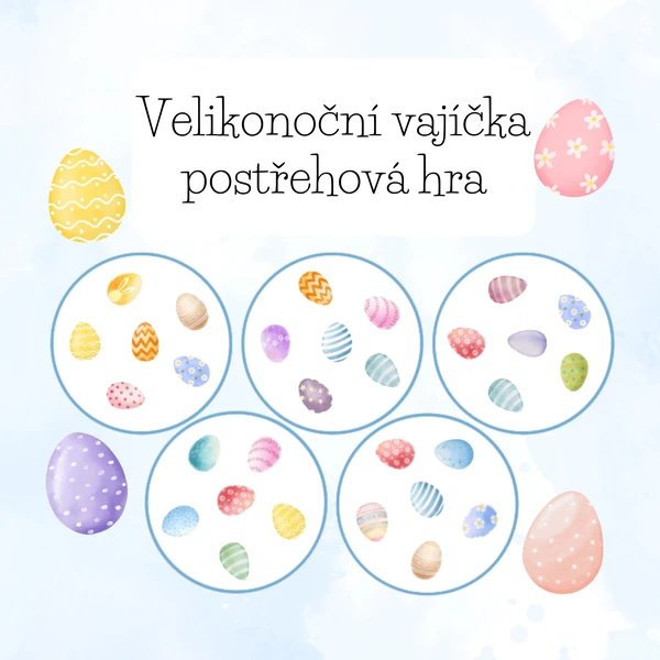 Velikonoční vajíčka postřehová hra