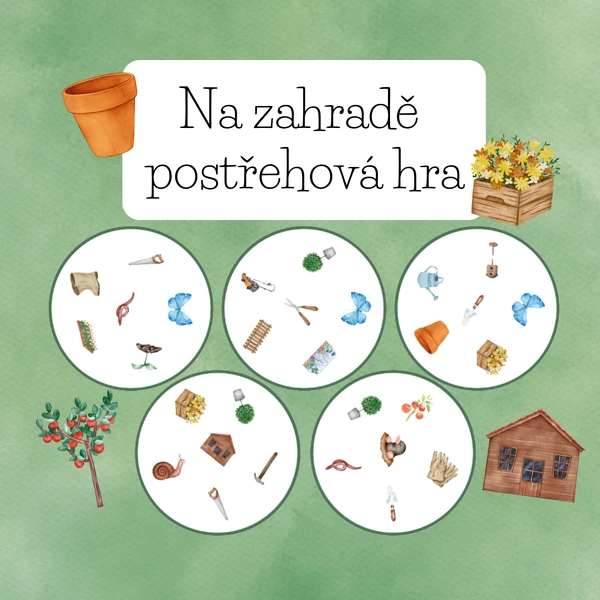 Na zahradě postřehová hra