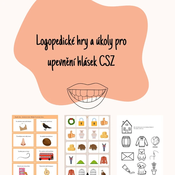 Logopedické hry a úkoly pro upevnění hlásek CSZ