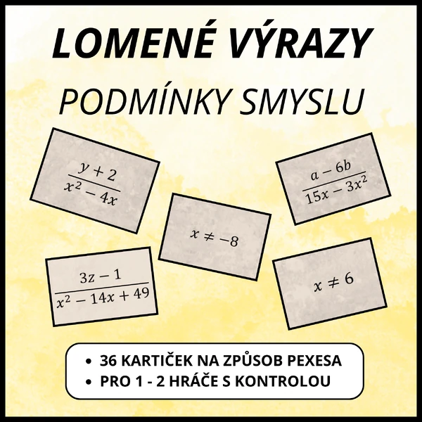 Lomené výrazy - podmínky smyslu