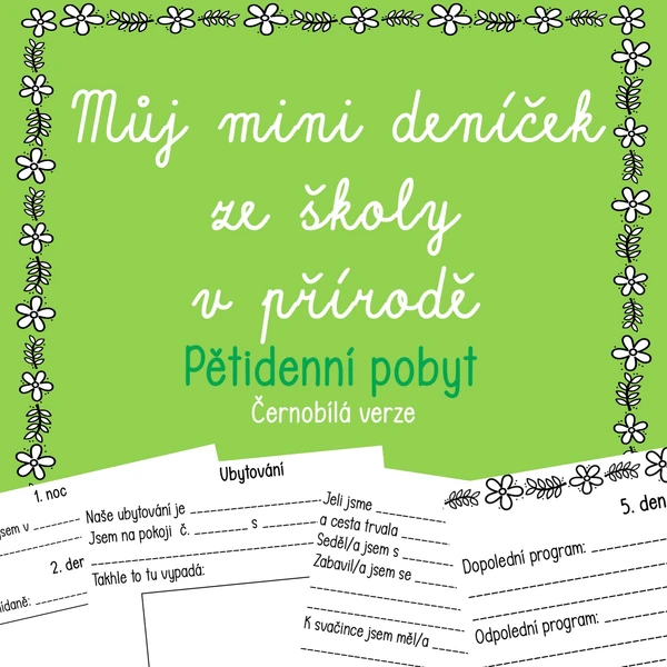 Můj MINI deníček ze školy v přírodě