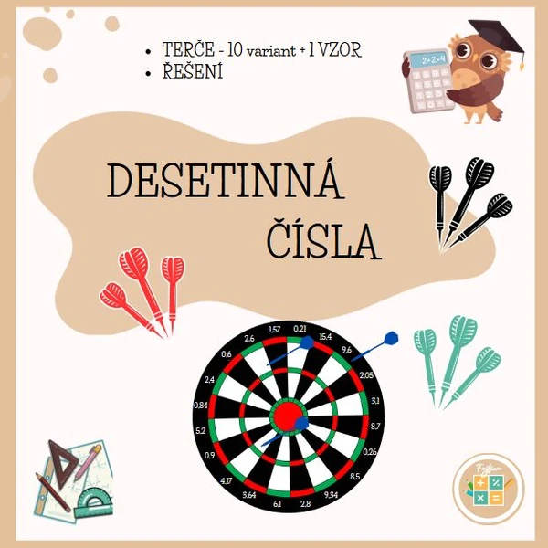 DESETINNÁ ČÍSLA - TERČE