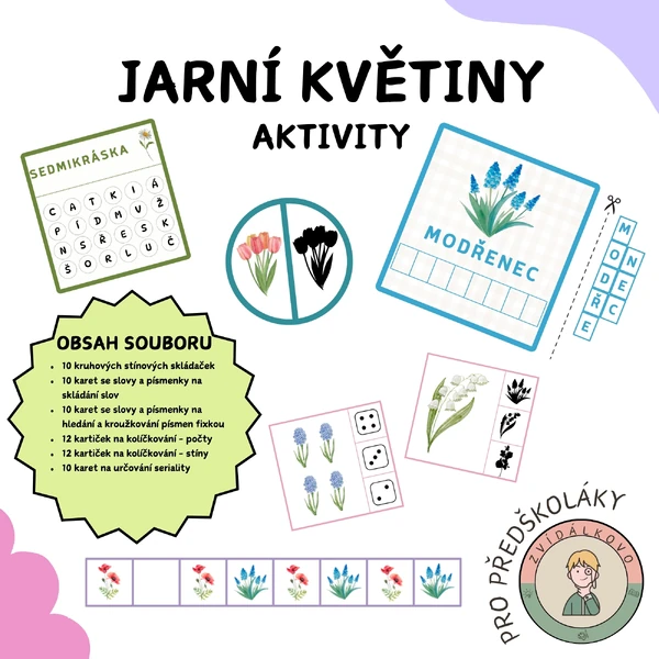 Jarní květiny - aktivity 