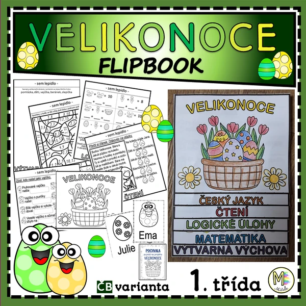 VELIKONOCE- FLIPBOOK- 1. TŘÍDA