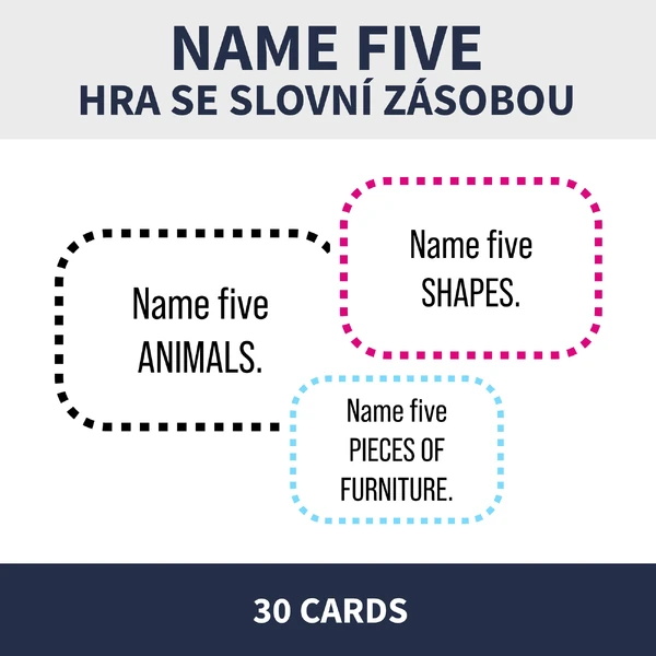 ENG - NAME FIVE (slovní zásoba, hra)