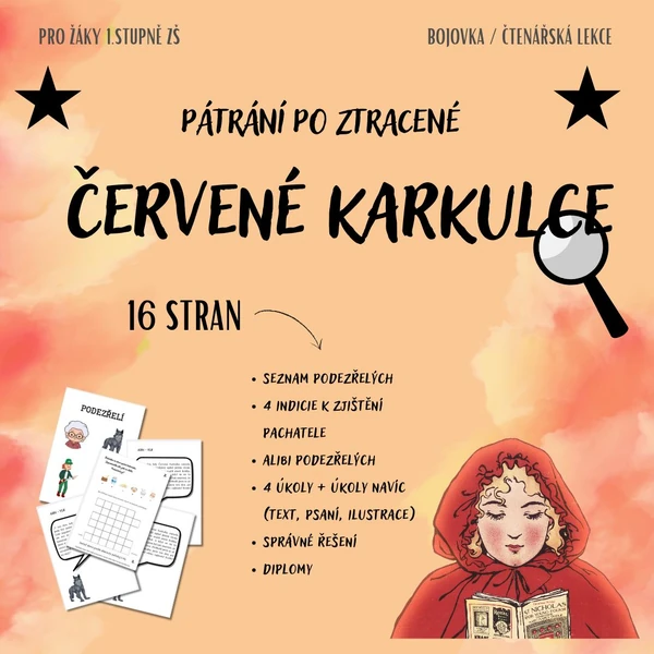 Pátrání po ztracené Červené Karkulce - bojovka / čtení 